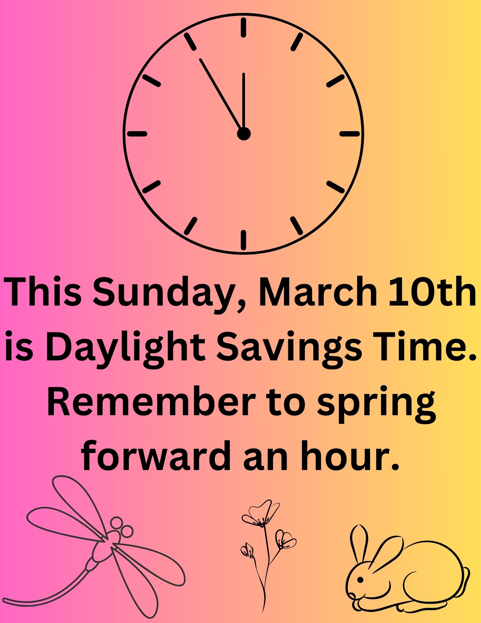 Atwater Public Library Daylight Savings Time Reminder
